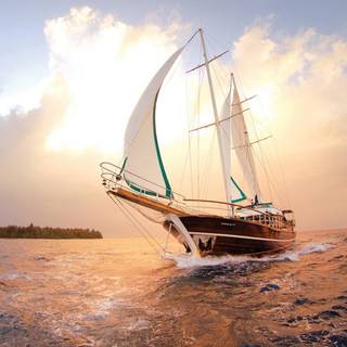 Sailing yacht wallpaper