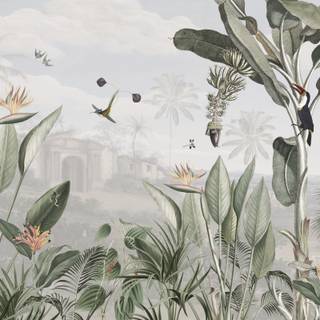 Jungle art wallpaper