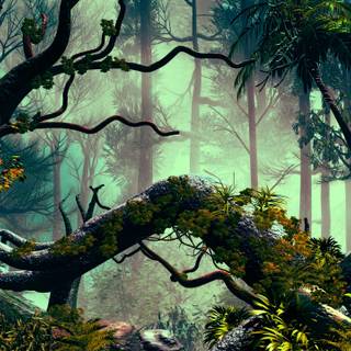 Jungle art wallpaper