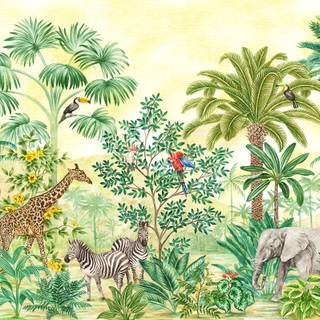 Jungle art wallpaper