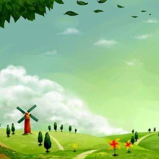 Drawn nature wallpaper