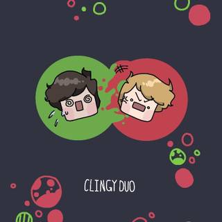 Clingy Duo wallpaper