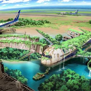 Drawn nature wallpaper