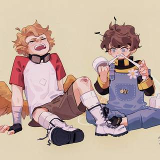 Clingy Duo wallpaper