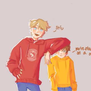 Clingy Duo wallpaper