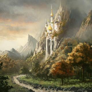 Drawn nature wallpaper