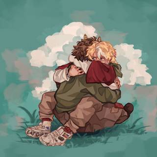 Clingy Duo wallpaper