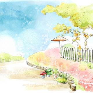 Drawn nature wallpaper