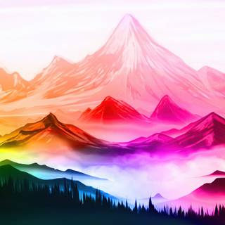 Drawn nature wallpaper