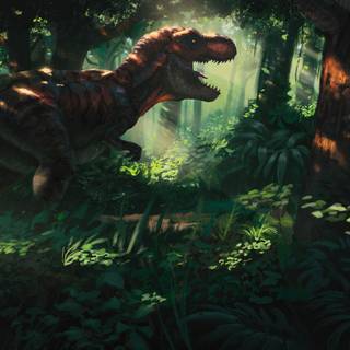 Jungle art wallpaper