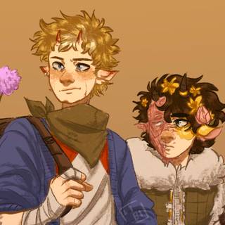 Clingy Duo wallpaper