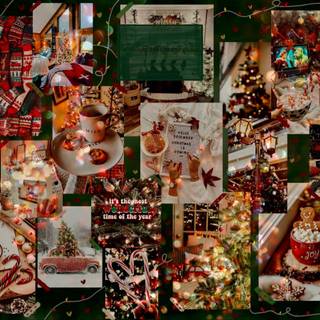 Chrismas preppy wallpaper