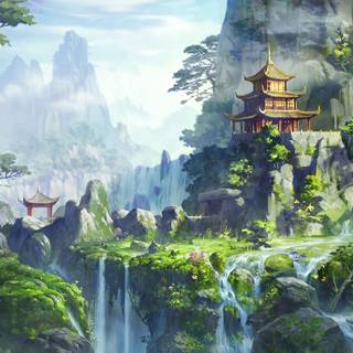 Drawn nature wallpaper