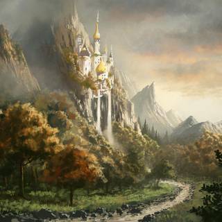 Drawn nature wallpaper