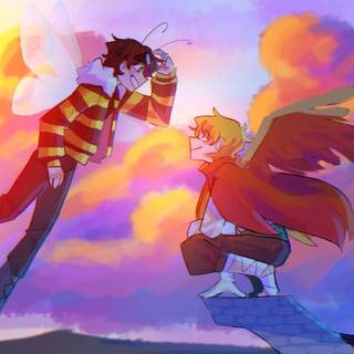 Clingy Duo wallpaper