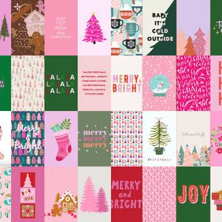 Chrismas preppy wallpaper