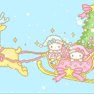 Chrismas preppy wallpaper