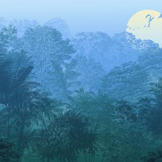 Jungle art wallpaper