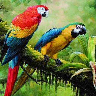 Jungle art wallpaper