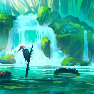 Jungle art wallpaper