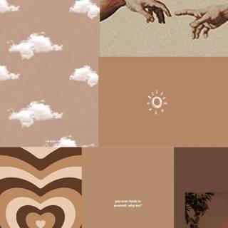 Beige brown wallpaper