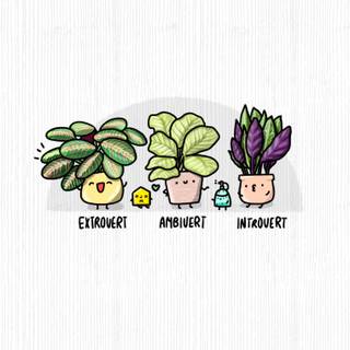 Cartoon plant wallpaper