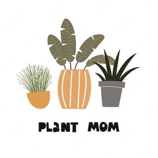 Cartoon plant wallpaper