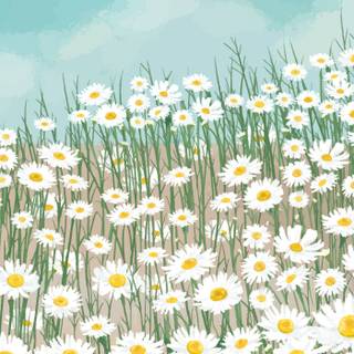 Cartoon plant wallpaper