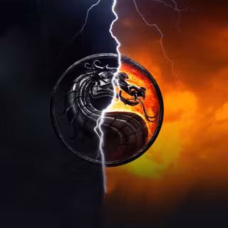 Mortal Kombat logo 4k wallpaper