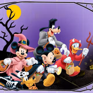 Mickey Mouse Halloween computer wallpaper