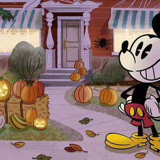 Mickey Mouse Halloween computer wallpaper