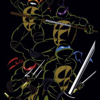Dark TMNT iPhone wallpaper