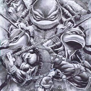 Dark TMNT iPhone wallpaper