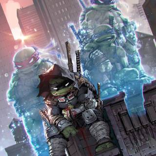 Dark TMNT iPhone wallpaper