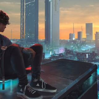 Cybercity 4k wallpaper