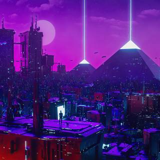 Cybercity 4k wallpaper