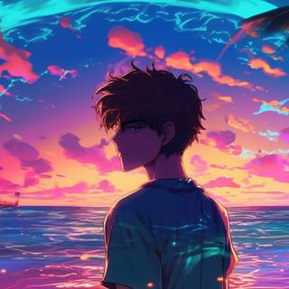 Anime relax 4k wallpaper