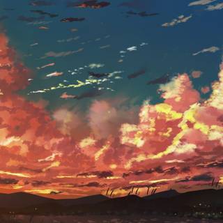 4k sky anime wallpaper