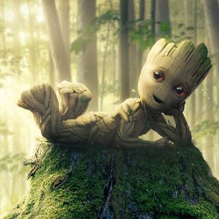 I Am Groot 4k wallpaper