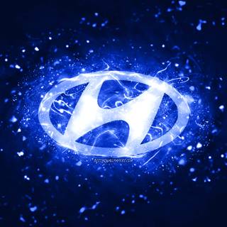 Hyundai logo 4k wallpaper