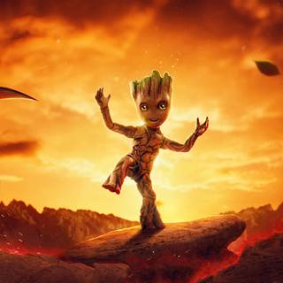 I Am Groot 4k wallpaper