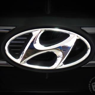 Hyundai logo 4k wallpaper