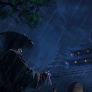 Dark samurai 4k wallpaper