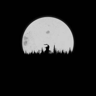 Samurai autumn dark wallpaper