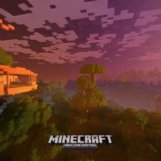 Minecraft 4k logo wallpaper