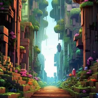 Minecraft phone 4k wallpaper