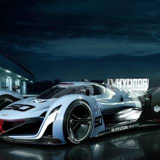 Hyundai logo 4k wallpaper