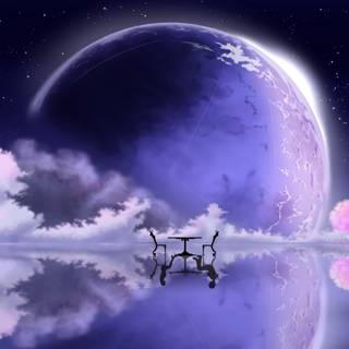 PC purple 4k wallpaper