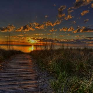 Sunset nature summer wallpaper