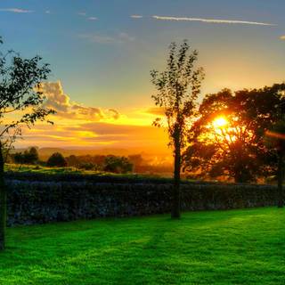 Sunset nature summer wallpaper